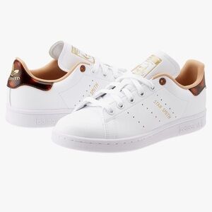 adidas Stan Smith White with Brown Accent Sneakers